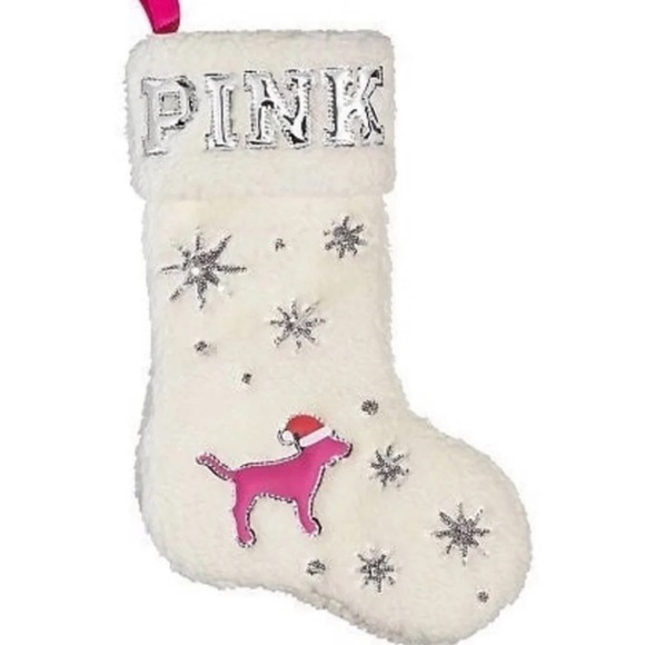 Victoria's Secret Other - VS Pink Plush Christmas Sherpa Stocking
